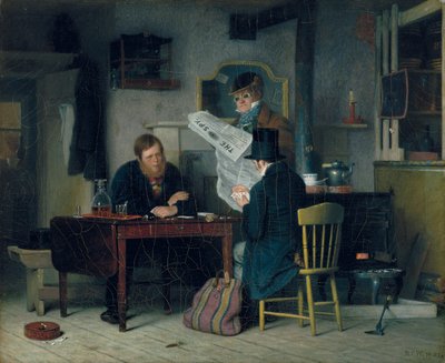 Wachten op de koets, 1851 door Richard Caton Woodville